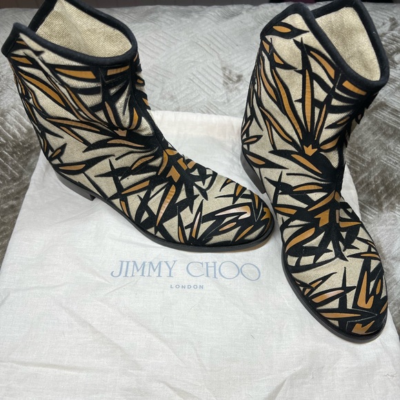 Stunning Jimmy Choo Limited Edition Rare Mina Palm Boots Size 36 - Picture 1 of 4